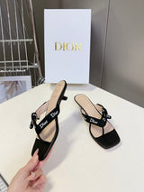 Dior's latest J'Adior thong kitten heel sandals
