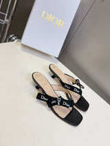 Dior's latest J'Adior thong kitten heel sandals