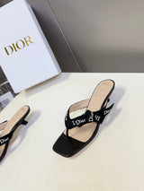 Dior's latest J'Adior thong kitten heel sandals