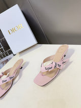 Dior's latest J'Adior flip-flops with kitten heels