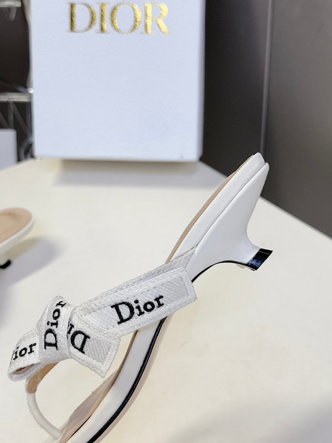 Dior's latest J'Adior flip-flops with kitten heels