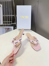 Dior's latest J'Adior flip-flops with kitten heels