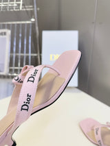 Dior's latest J'Adior flip-flops with kitten heels
