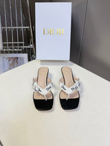 Dior's latest J'Adior thong kitten heel sandals