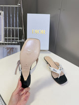 Dior's latest J'Adior thong kitten heel sandals