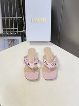 Dior's latest J'Adior flip-flops with kitten heels