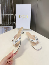 Dior's latest J'Adior flip-flops with kitten heels