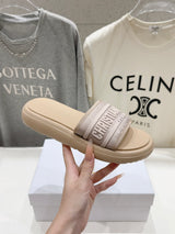 High-quality Dior F019 2026 SS Summer New Thick-soled Beach Sandals