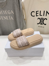 High-quality Dior F019 2026 SS Summer New Thick-soled Beach Sandals