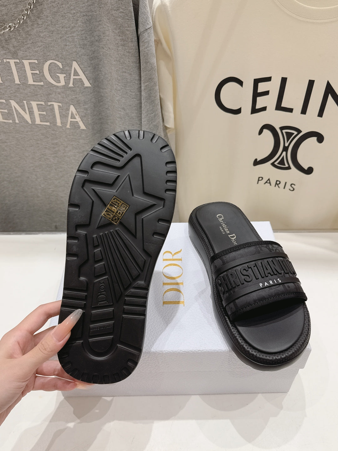 High-quality Dior F019 2026 SS Summer New Thick-soled Beach Sandals