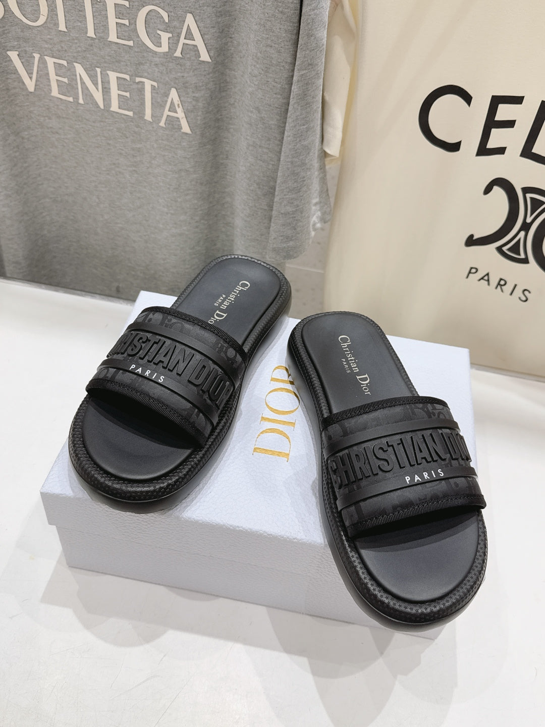 High-quality Dior F019 2026 SS Summer New Thick-soled Beach Sandals
