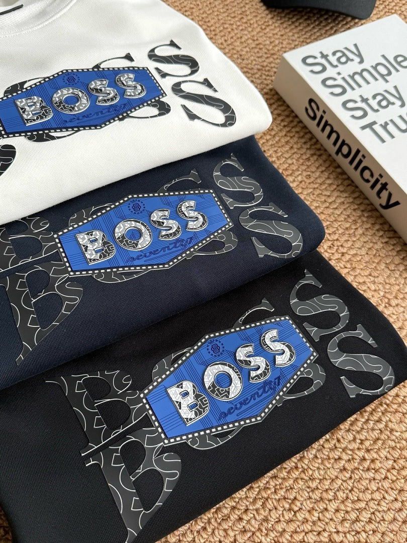 MOEDEL NO.-BOSS-W2031 BS-2026秋款卫衣 M-2XL 360克牛肚 新品上货批发