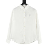 Ralph Lauren Warhorse Embroidery Linen Long-Sleeved Shirt (Fe22)