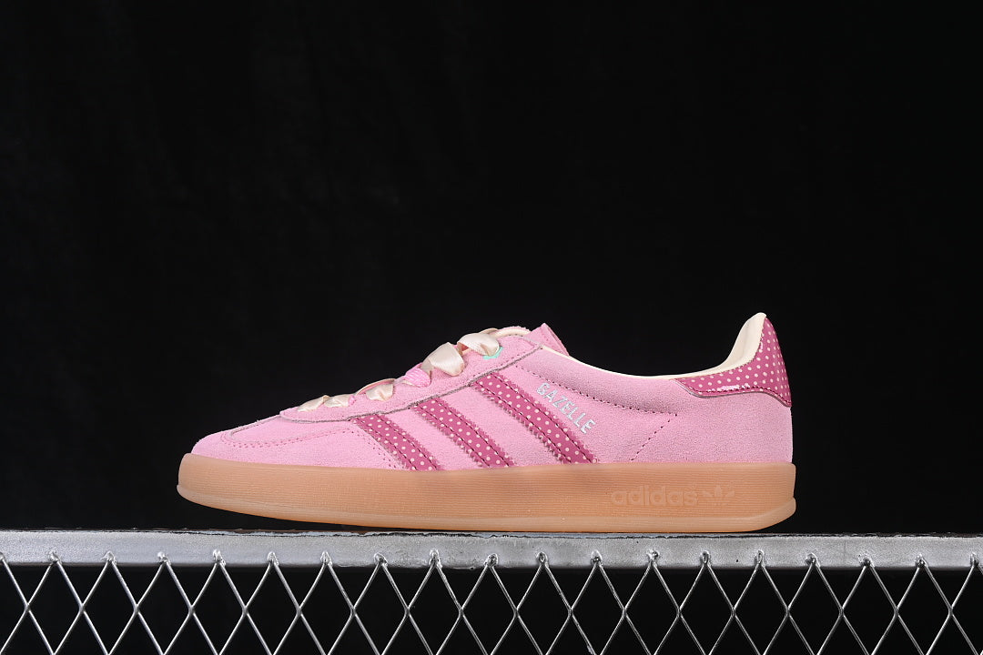 【220】[LB5511]-[GAZELLE INDOOR CASUAL SNEAKERS PINK/LIGHT PINK]-[WOMAN:35-39]-[MAN:40-45]