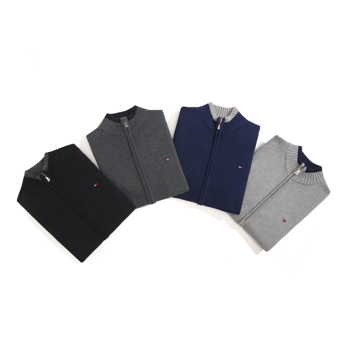 6116:tommy拉链开衫加厚款 官网同款 M-XXL