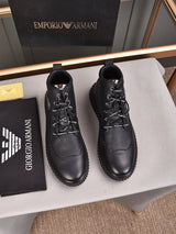 Armani has leather and fur men's shoes with code 27B7 Size38444 custom-made