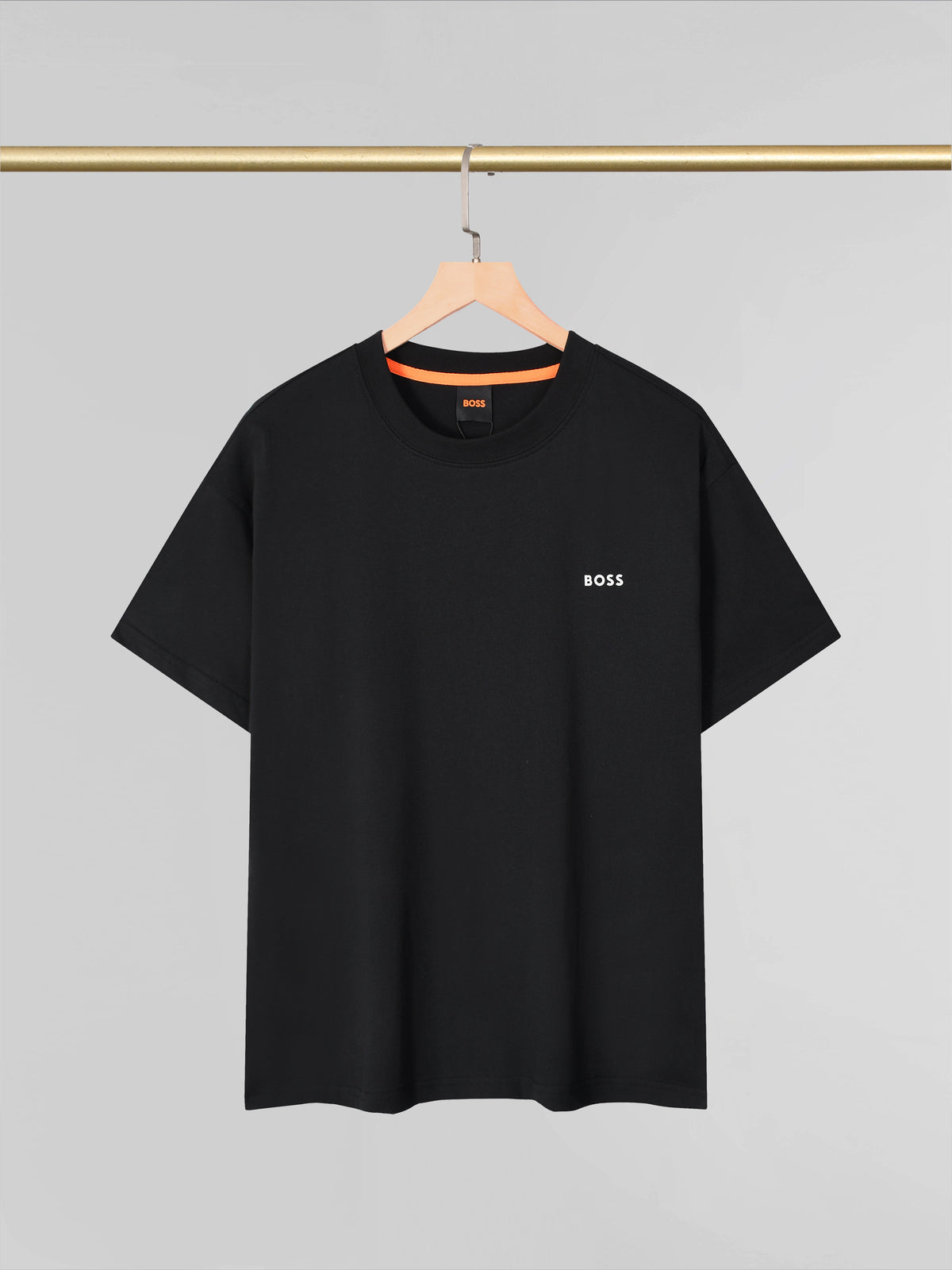 BOSS短袖T恤 ：黑色 白色：M-XXL：220g全棉