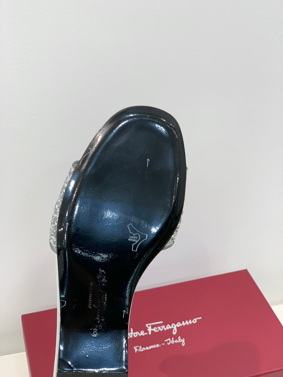 Salvatore Ferragamo New Sequined BlingBling Slippers