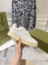 New Gucci retro distressed sneakers, white sneakers, 23ss latest hot seller