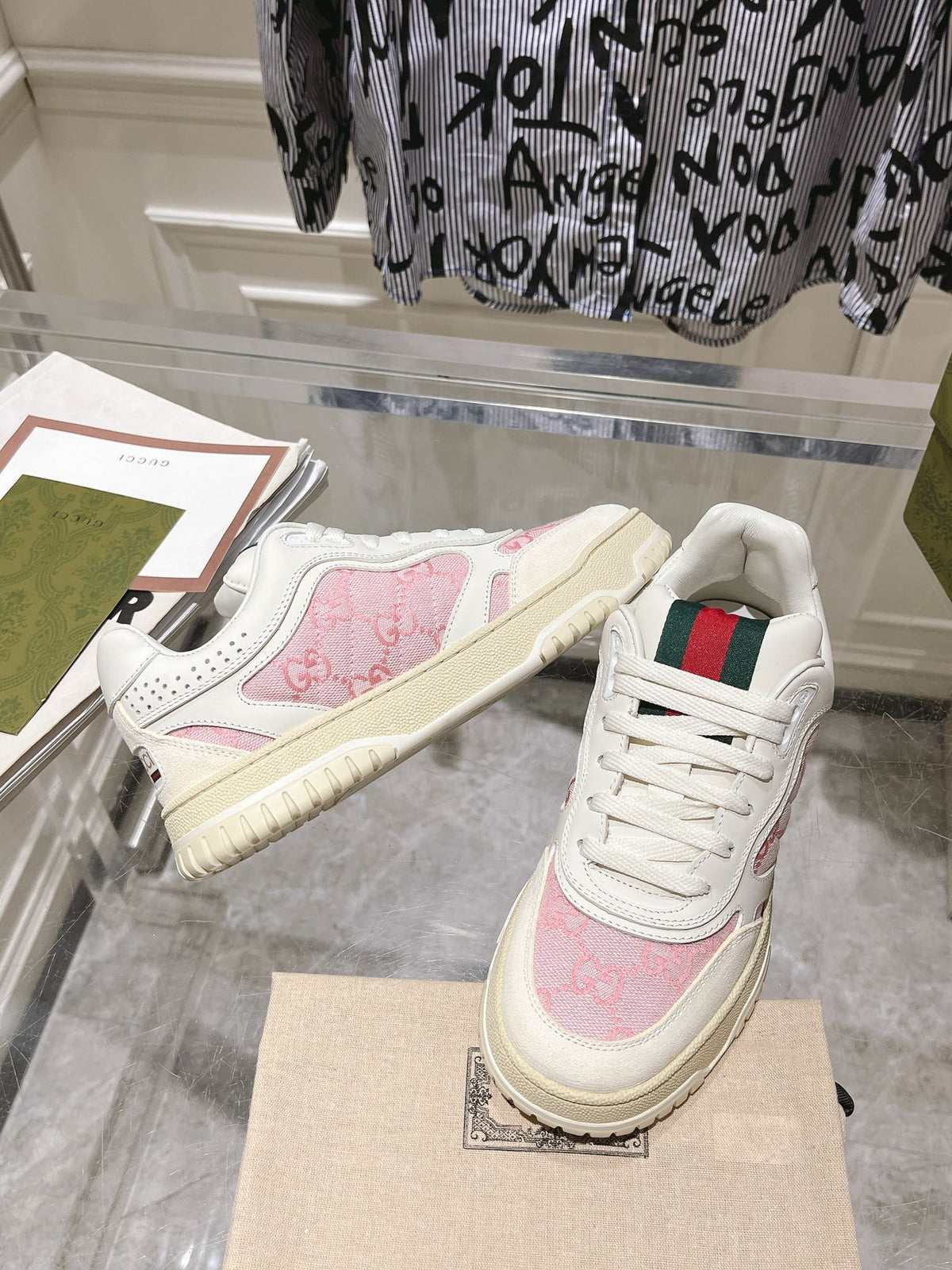 Factory direct Gucci new retro distressed effect sneakers