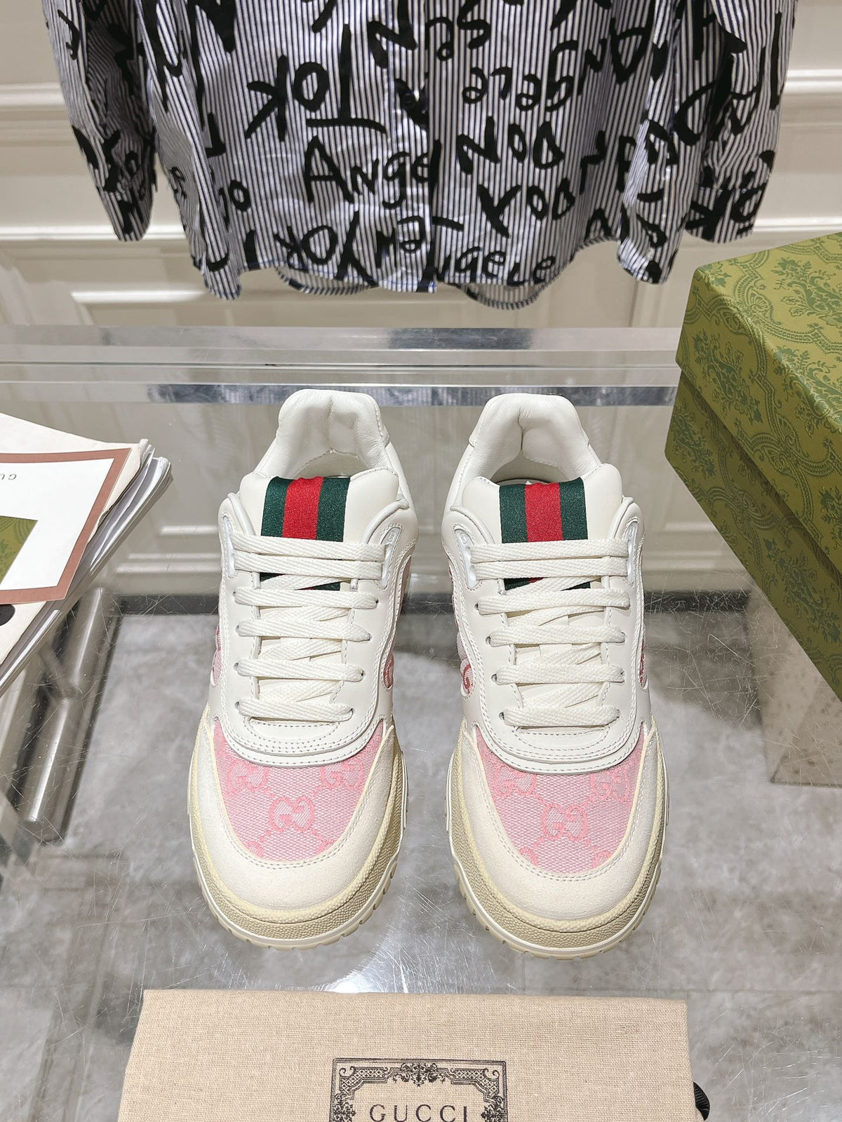 Factory direct Gucci new retro distressed effect sneakers