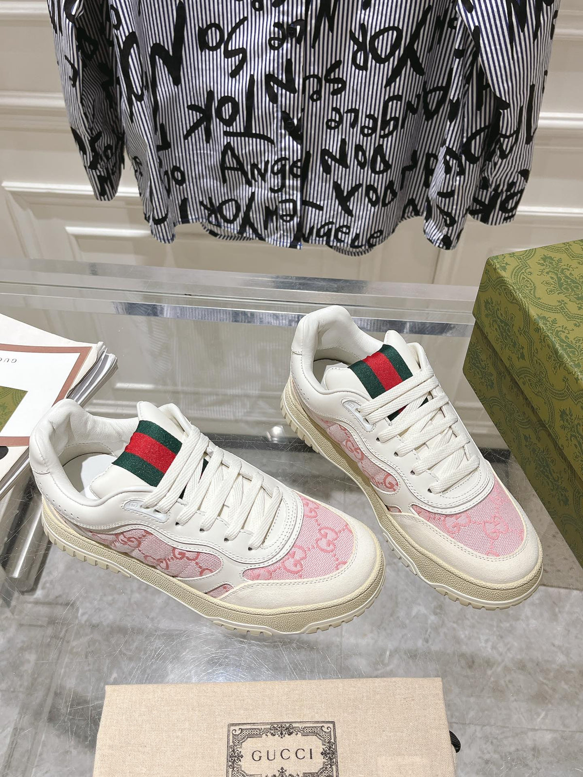 Factory direct Gucci new retro distressed effect sneakers
