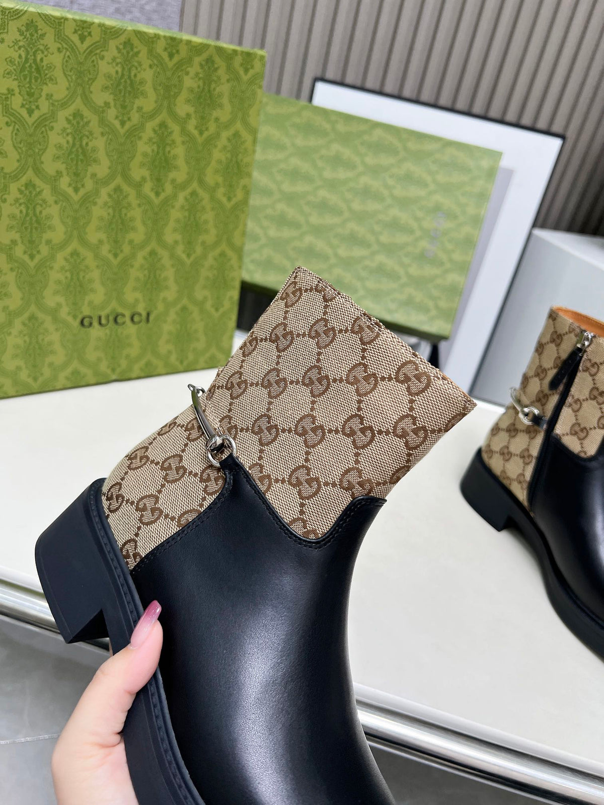 Gucci Women's Slim Horsebit Ankle Boots