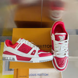 Top-tier version: Louis Vuitton LV Trainer casual sneakers/skate shoes for couples