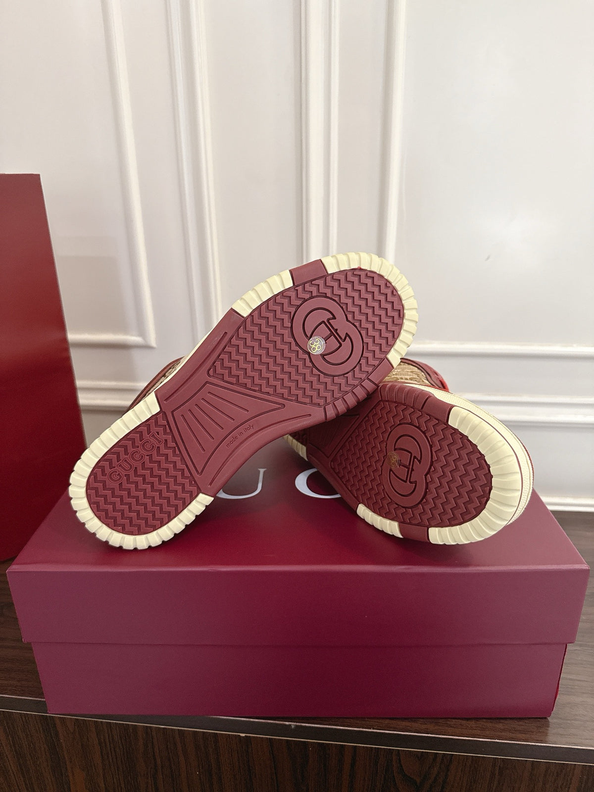 Gucci Re-Web Series Couple Sneakers in White