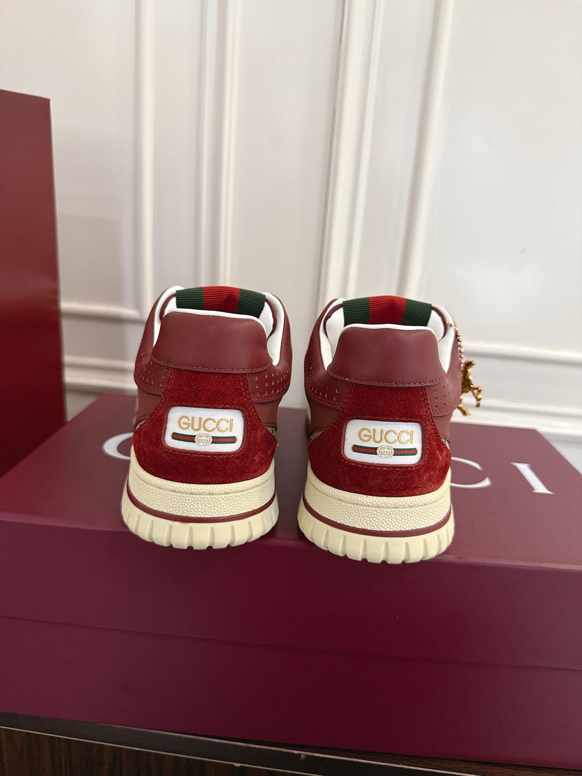 Gucci Re-Web Series Couple Sneakers in White