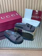 2026 Gucci Summer New Arrival Women's Interlocking Double G Slippers