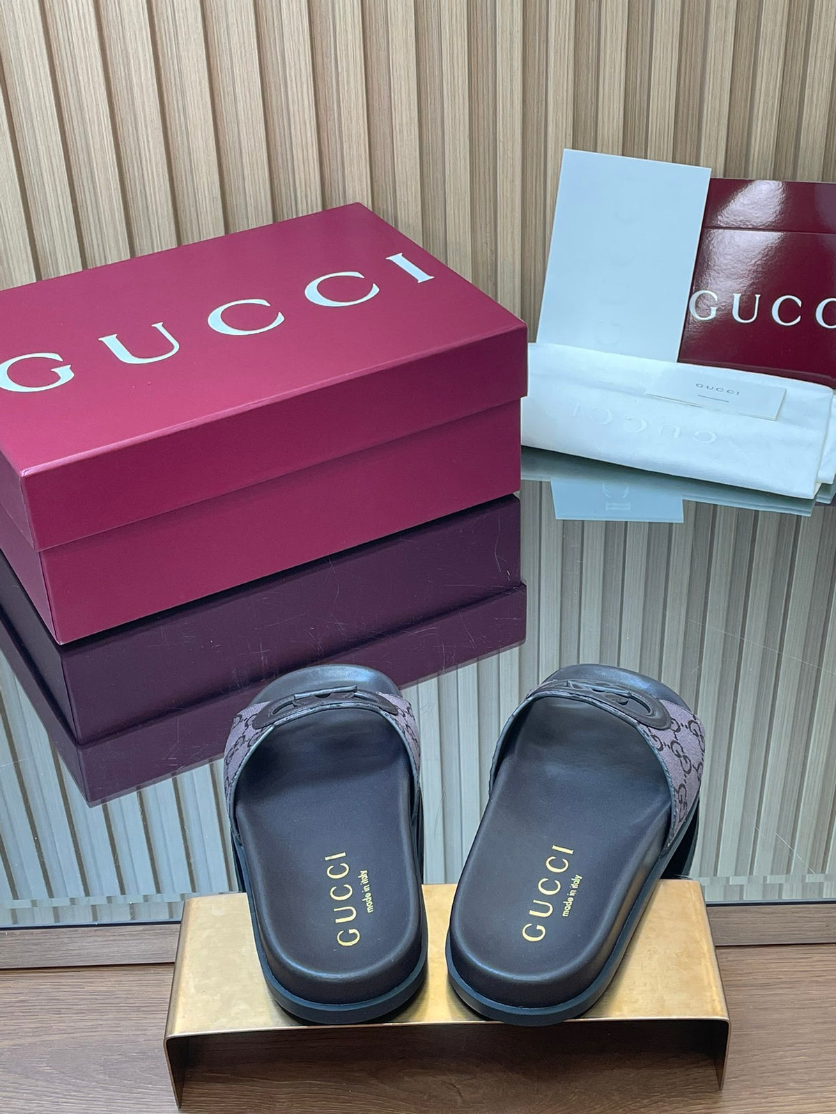 2026 Gucci Summer New Arrival Women's Interlocking Double G Slippers