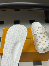 Latest Hot Selling Louis Vuitton Birkenstock Mules, Jelly-like Half-Slippers, Couple Style, Casual Beach Shoes