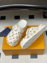 Latest Hot Selling Louis Vuitton Birkenstock Mules, Jelly-like Half-Slippers, Couple Style, Casual Beach Shoes