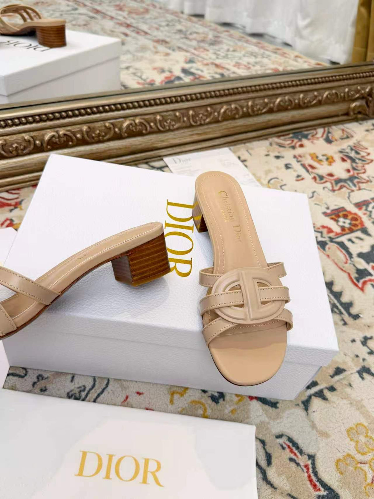 New Spring/Summer 2026 Dior Chunky Heel CD Slippers