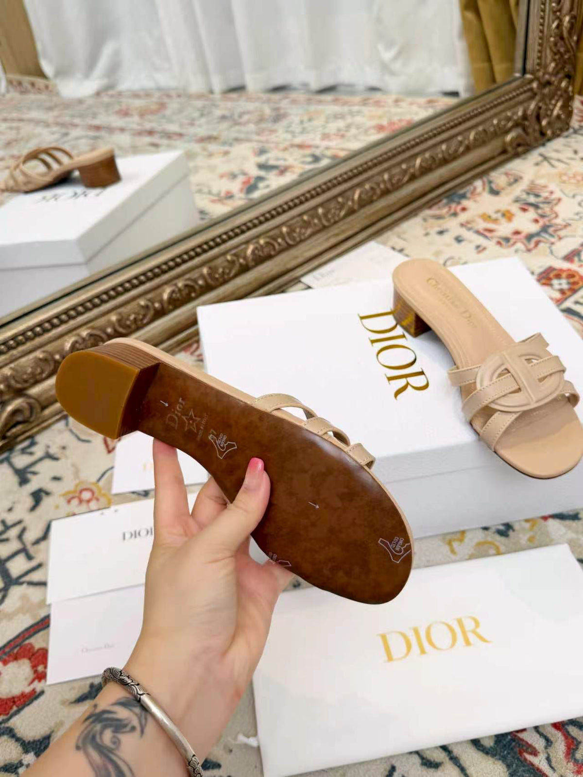 New Spring/Summer 2026 Dior Chunky Heel CD Slippers