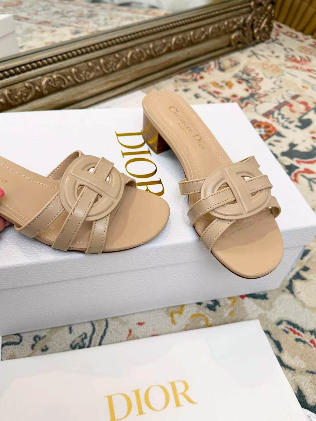 New Spring/Summer 2026 Dior Chunky Heel CD Slippers