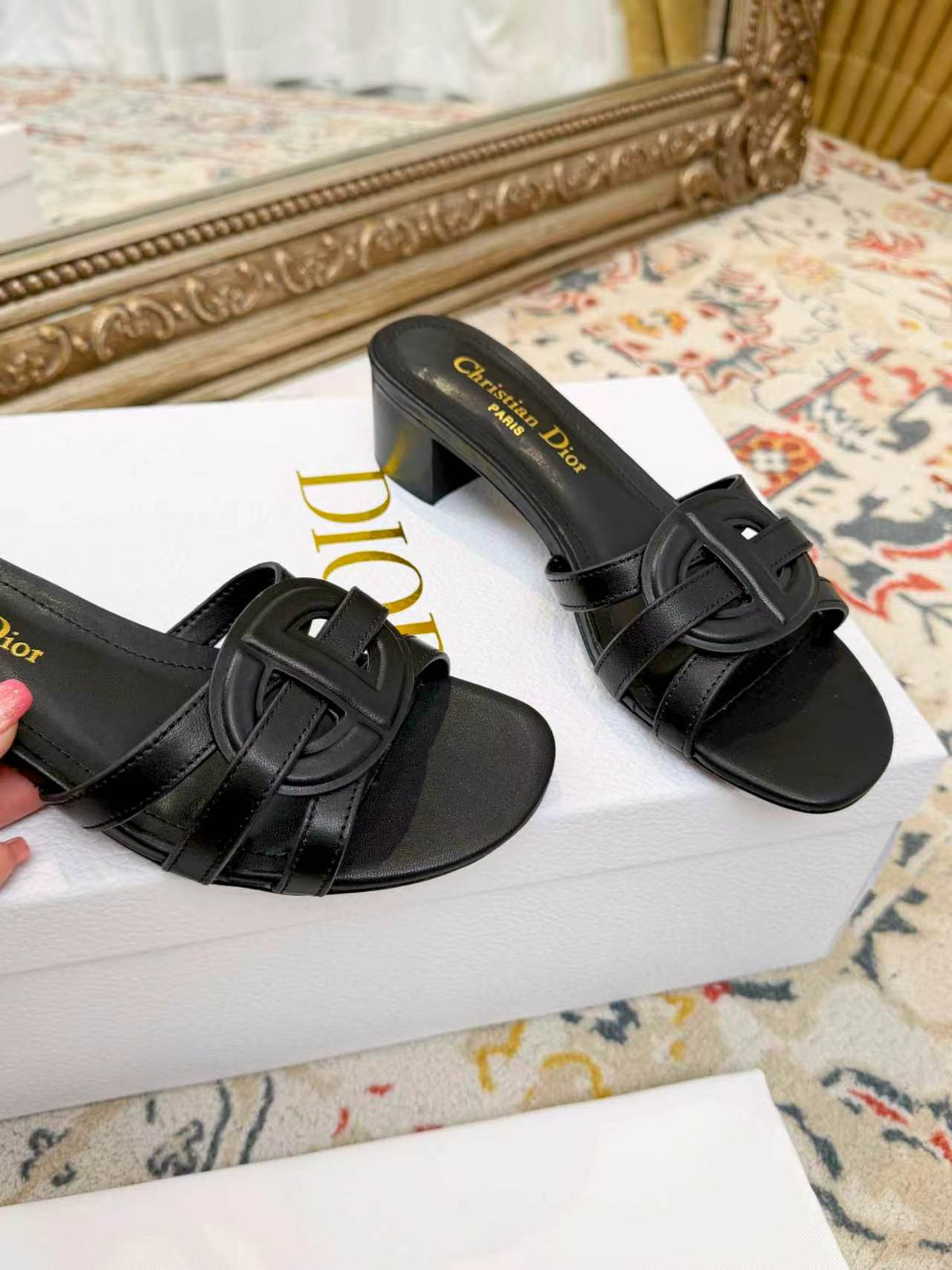 New Spring/Summer 2026 Dior Chunky Heel CD Slippers