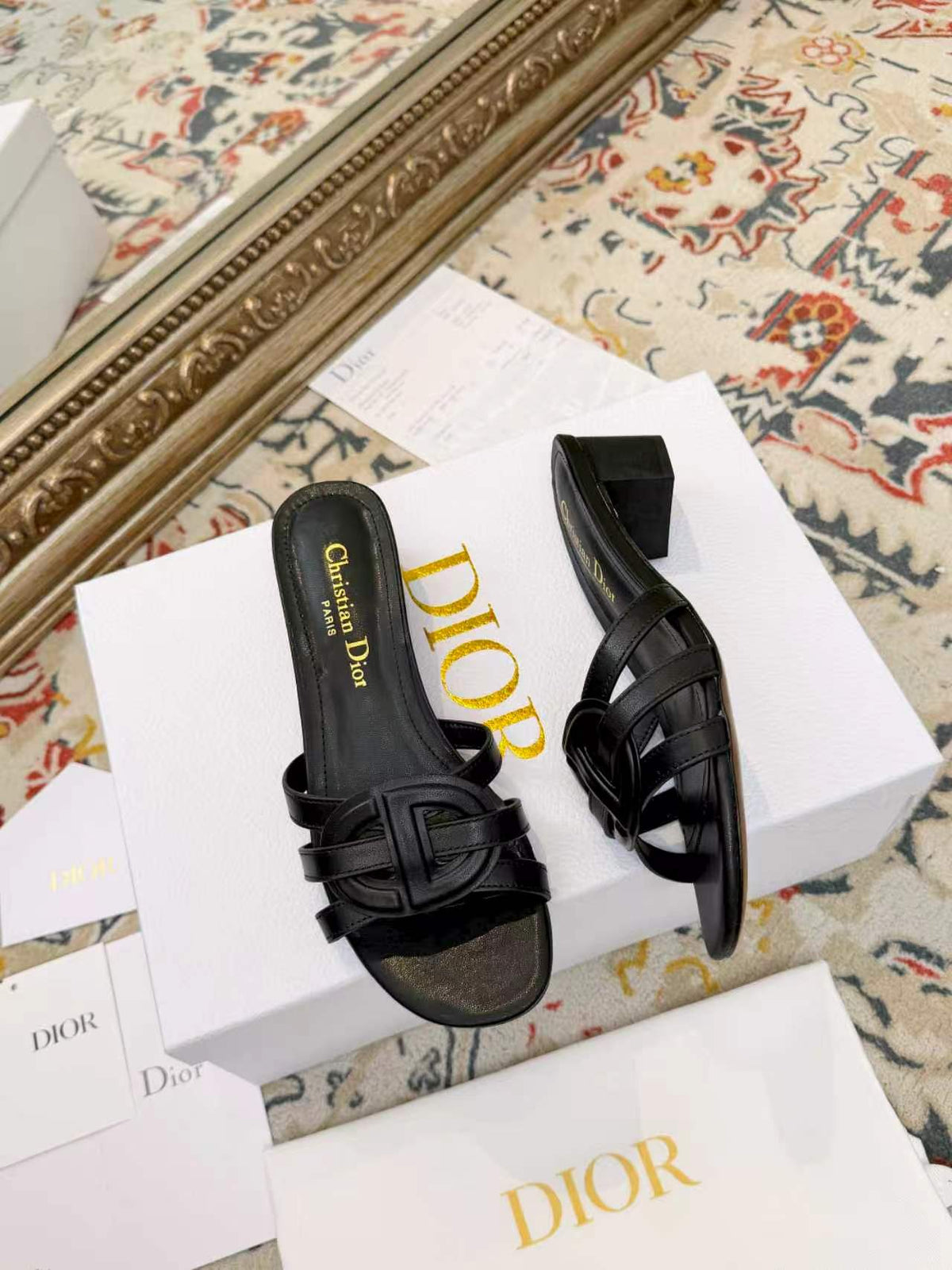 New Spring/Summer 2026 Dior Chunky Heel CD Slippers