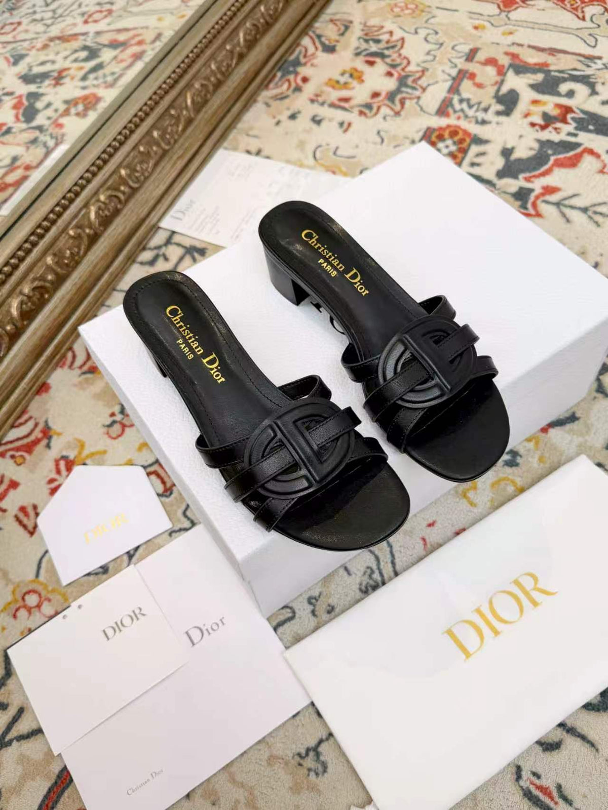 New Spring/Summer 2026 Dior Chunky Heel CD Slippers