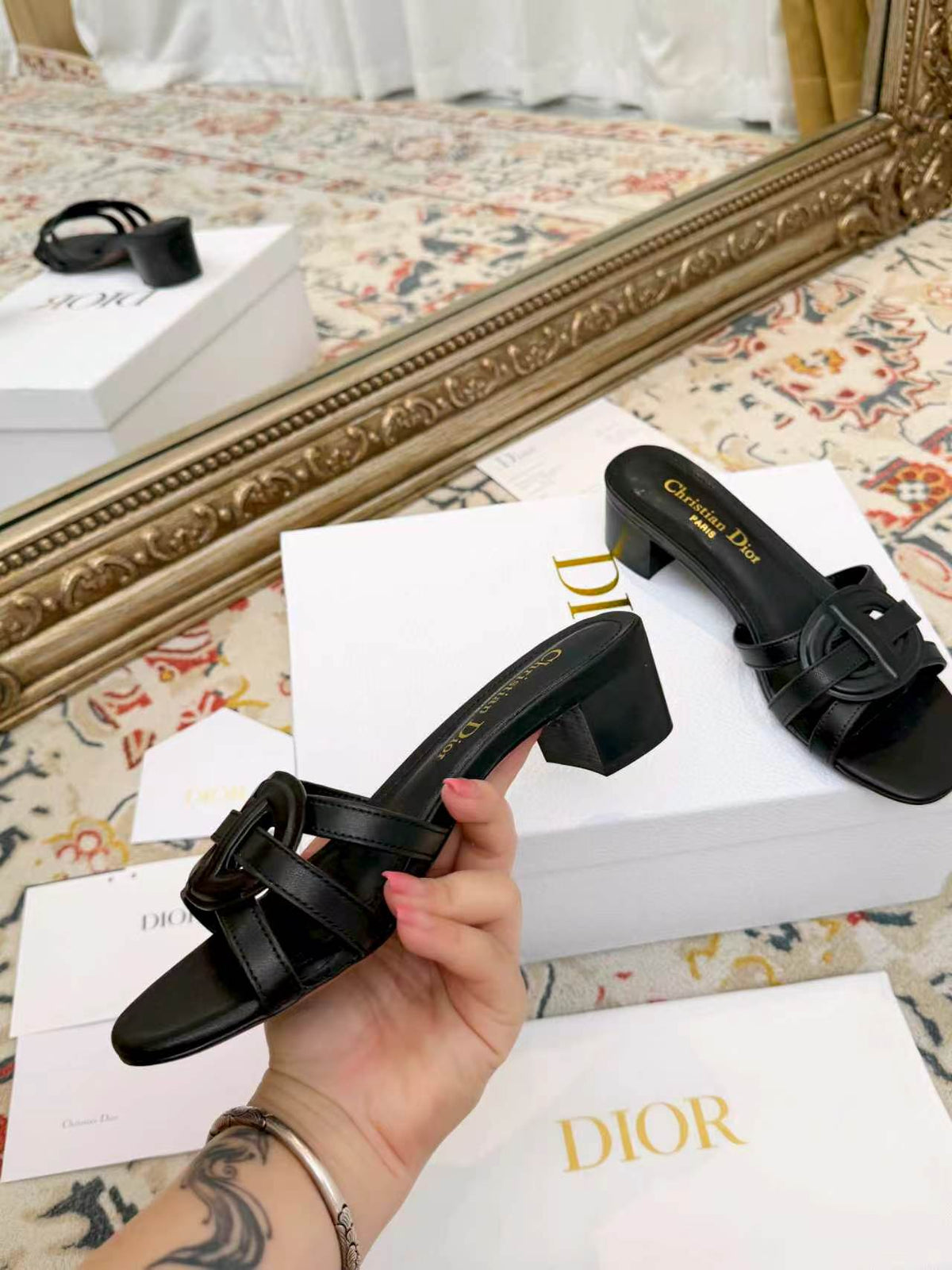 New Spring/Summer 2026 Dior Chunky Heel CD Slippers