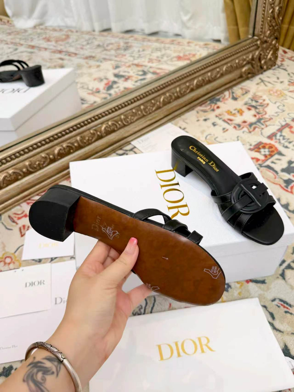 New Spring/Summer 2026 Dior Chunky Heel CD Slippers