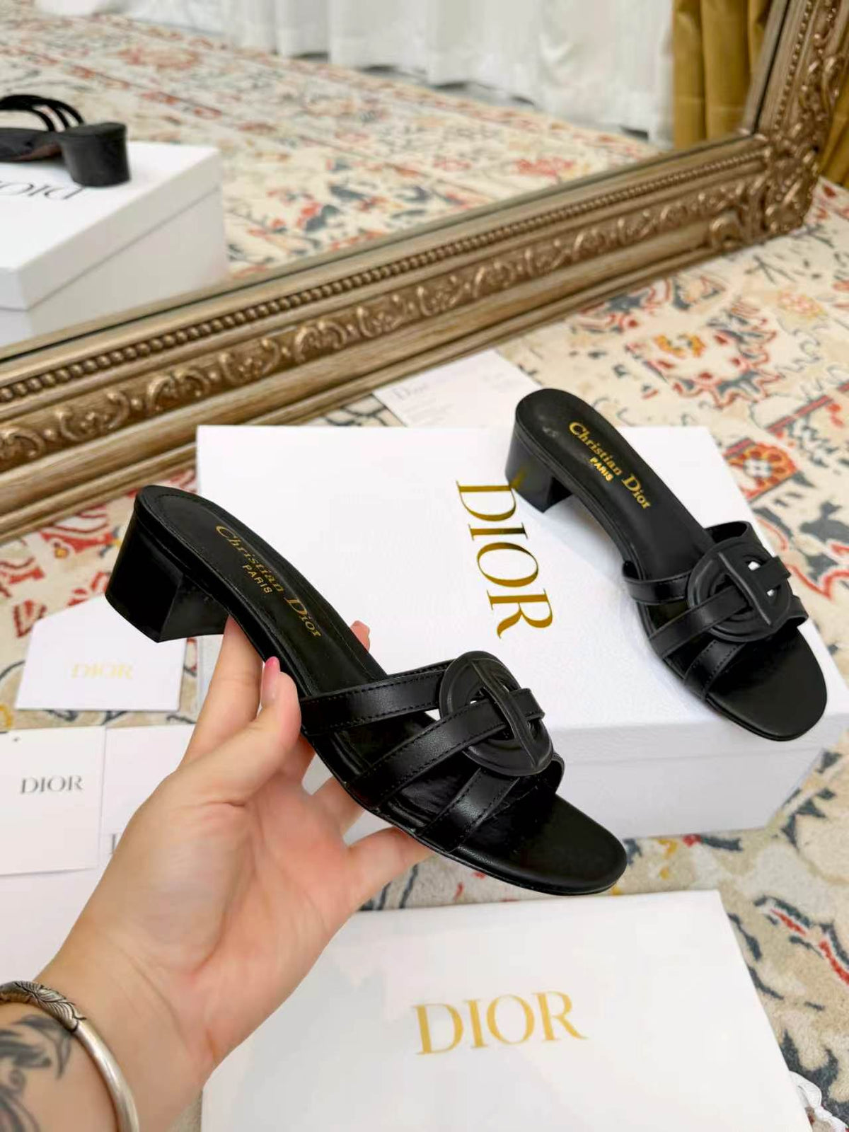 New Spring/Summer 2026 Dior Chunky Heel CD Slippers
