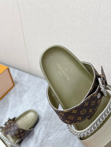 Louis Vuitton Spring/Summer Newest Couple Chain Sandals