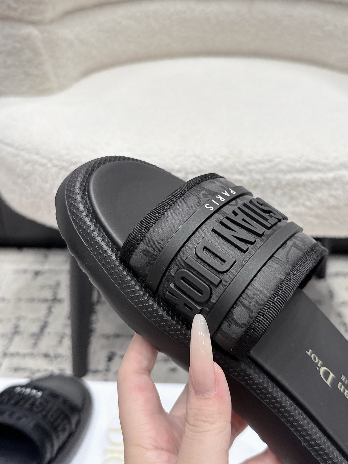 Dior Latest Dway Collection Embroidered Platform Sandals