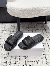 Dior Latest Dway Collection Embroidered Platform Sandals