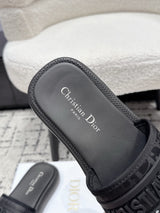 Dior Latest Dway Collection Embroidered Platform Sandals