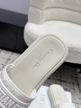 Dior 26/ Latest Dway Collection Embroidered Platform Sandals