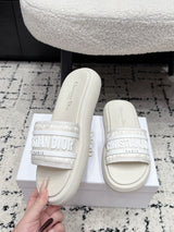 Dior 26/ Latest Dway Collection Embroidered Platform Sandals