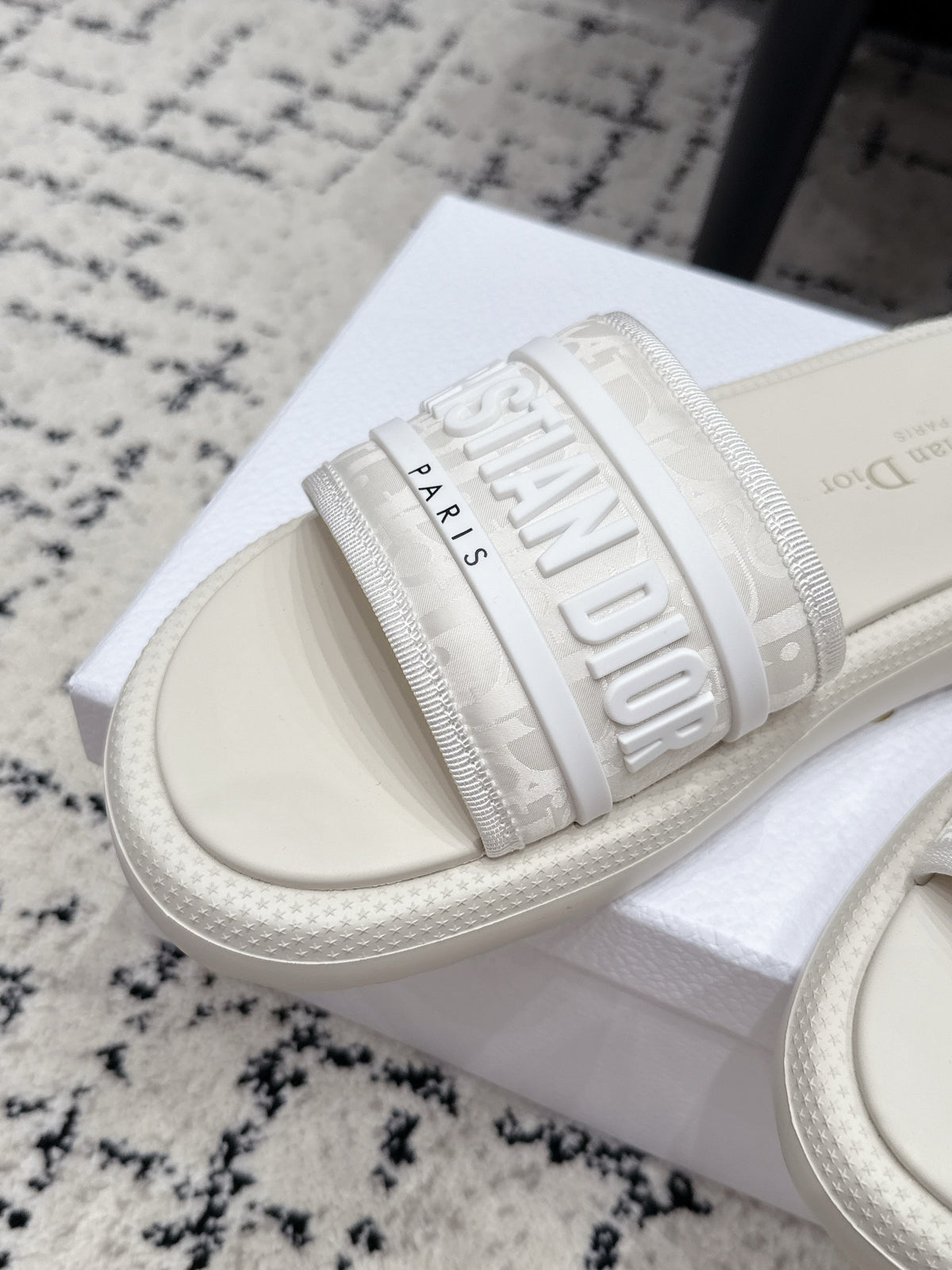 Dior 26/ Latest Dway Collection Embroidered Platform Sandals